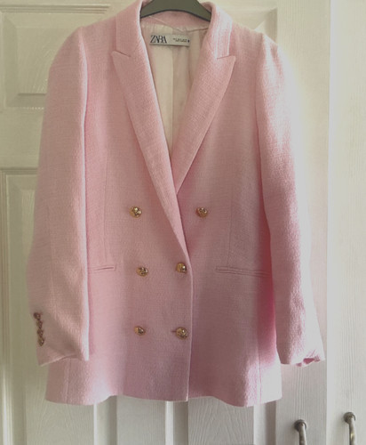Zara baby pink textured tweed - baby,