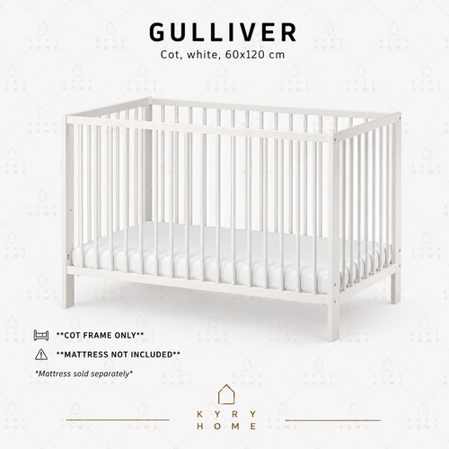 Ikea gulliver cot white - ikea,
