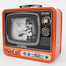 Retro TV Metal Lunch Box with