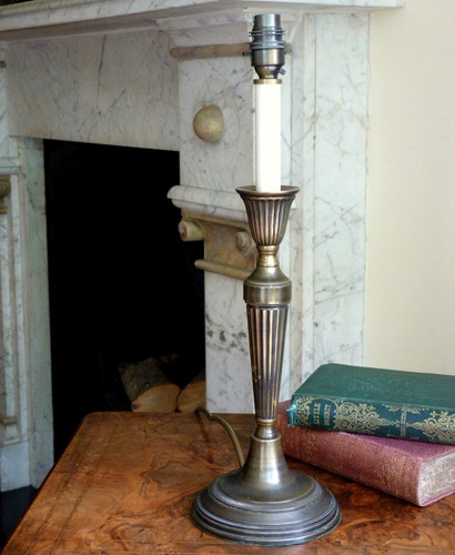 Brass table lamp desk bedside