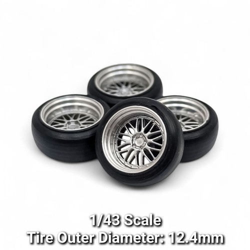 Scale wheels tires axles - 1:43,