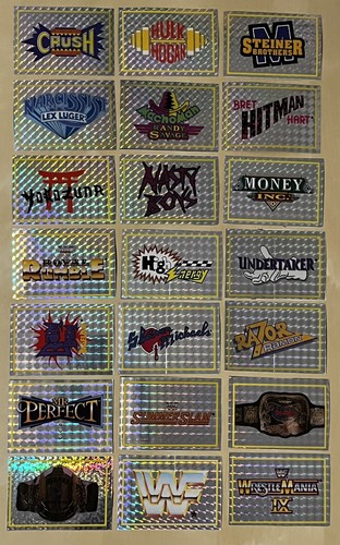 Merlin wwf holo shiny stickers - wwf,