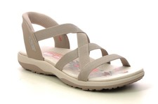 Womens Skechers Hands Free Reggae Slip-Ins Designer Taupe Sandals Uk 5/38 New
