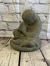 Monk preying candle - preying,