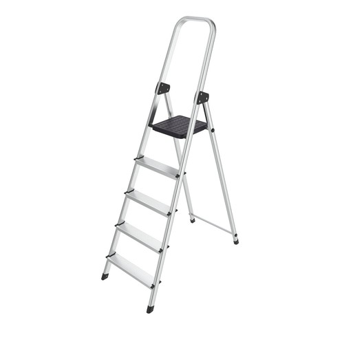 Aluminium step ladder - aluminium,