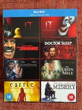 STEPHEN KING 8 FILM COLLECTION (IT, DR SLEEP, GREEN MILE, MISERY) [8 X BLU-RAY]