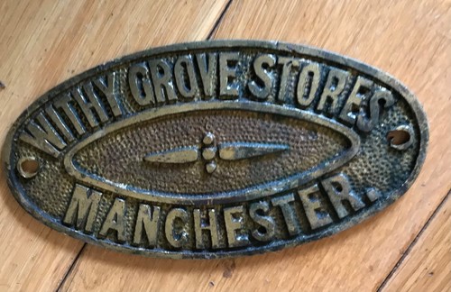 Vintage brass safe plaque - vintage,