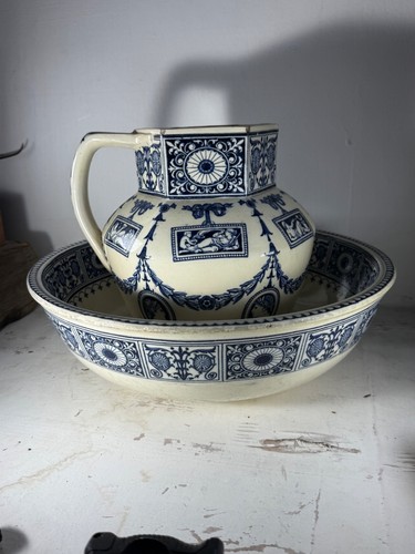 Antique wedgwood wash bowl - antique, &