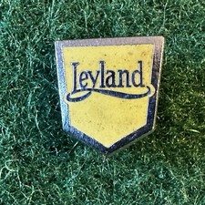 Vintage Yellow Leyland Pin Badge