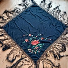 Vintage Black Floral