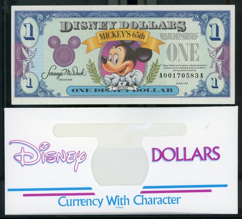Disney dollar mickey s 65th - disney,