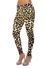 Womens Leggings Printed Sports Pants Stretchy Full Length Skinny Dance Leggings