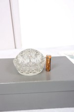 Vintage clear glass - , flower