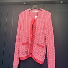 Zara Hot Pink Pelmet Cardigan