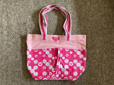 Pink Roxy tote shopper beach