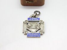 Sterling Silver Enamel National Operatic & Dramatic Long Service Medal 1921