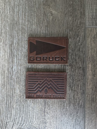 Goruck leather morale patch - goruck,