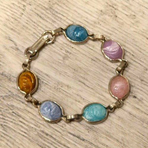 Vintage childs scarab beetle - vintage,