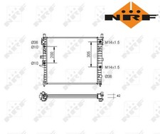 COOLANT RADIATOR 55336 NRF I