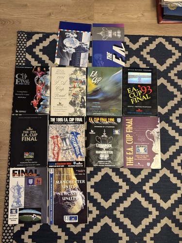 Cup final programmes - fa,