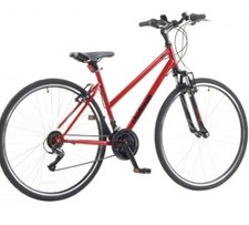 Challenge VFS 700C Hybrid Ladies Bike Red with 28" Wheels, 18 Speed