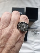 Outlaws Amsterdam Men's Ring Royal Fortune  Size 12 NEW Ship & Anchor