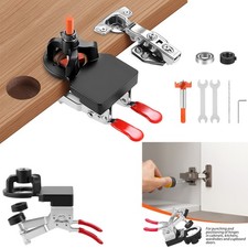 35MM Accurate Hinge Drill Jig Woodworking Tool for Door Cabinets Hinges Mounting