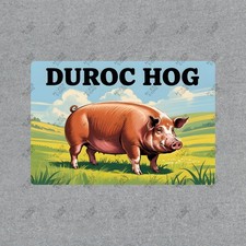 Vintage style duroc hog - vintage,