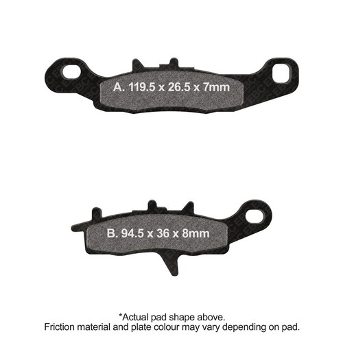 Ebc cycle series brake - m/cycle, r
