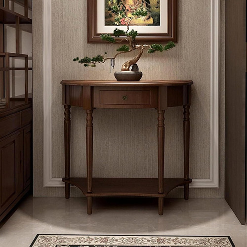 Half moon console table solid - half,