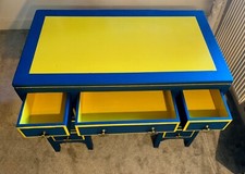 Upcycled Blue/Mustard Twin