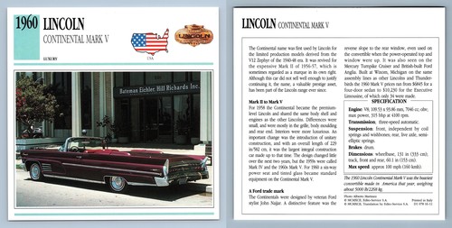 Lincoln continental mark - v,