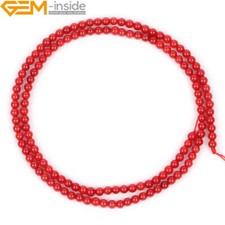 6mm Natural Gemstone Round Red