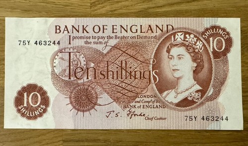 Ten shilling note 75y - shilling, „75y