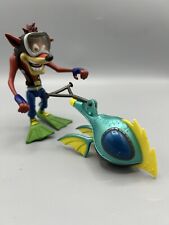 PS1 Crash Bandicoot Deep Dive Action Figure and Vehicle ReSaurus 1999 Sony Retro