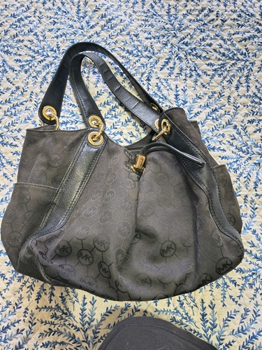 Michael kors black satchel top - black,