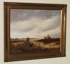 JOHN TRICKETT (b.1953) Large Country Sports Oil Painting of Game Bird Shooting