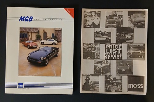 Moss motors mgb parts catalog - parts,