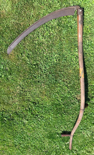 Vintage scythe hay sickle - scythe,,