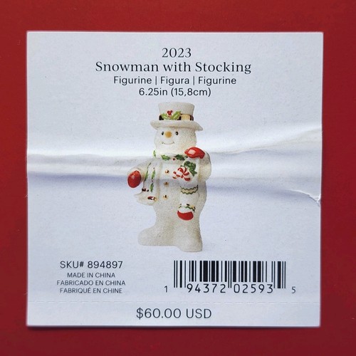 Lenox 2023 snowman - lenox,