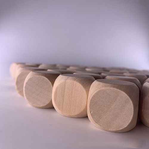 10pcs blank wooden - 10pcs, dice