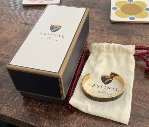 Aspinal london navy bangle - of,