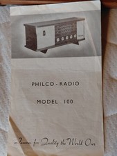 Philco Model 100 Vintage 1958