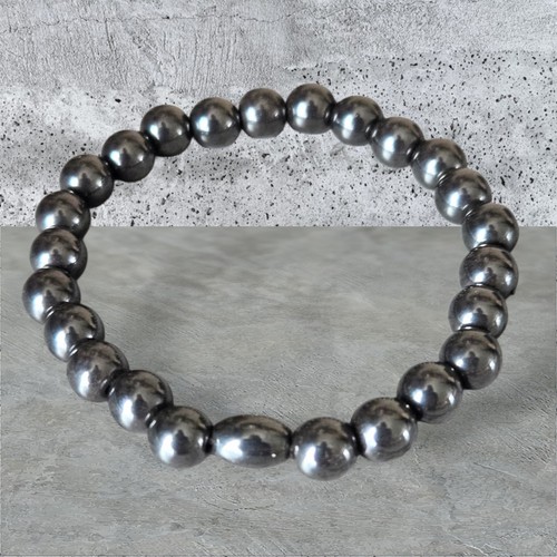 8mm hematite lodestone - 8mm,