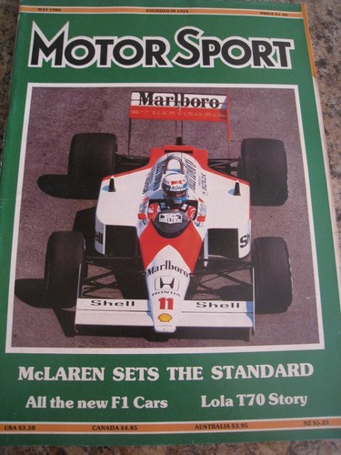 Motor sport may 1988 mclaren - motor,