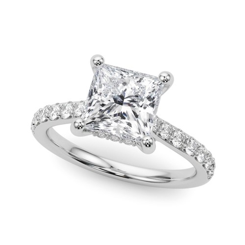 Princess cut diamond hidden - princess,