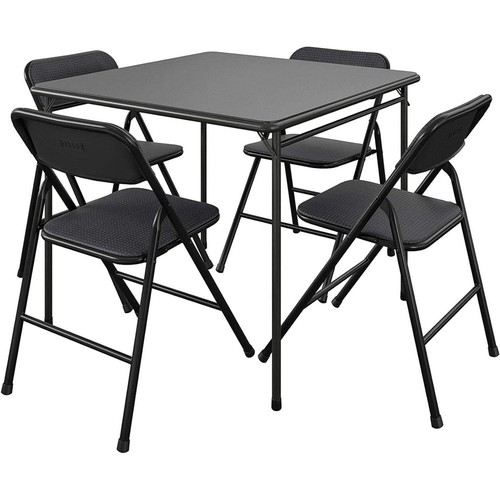 Black square folding dining - folding,