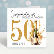50th Golden Anniversary Card