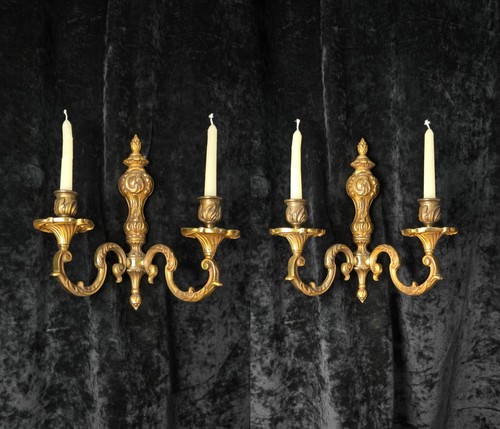Fine pair heavy antique - of,