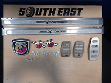 FIAT 500 ABARTH 595 FACELIFT 2017 PEDAL COVERS ALUMINIUM BADGES KIKCK SILL TRIM